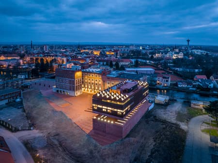 GAMPA and Sféra with Public Spaces of Automatic Mills in Pardubice